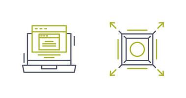 Pop Up and Maximize Icon vector