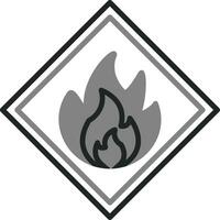 Flammable Vector Icon