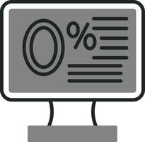 Zero Percent Vector Icon