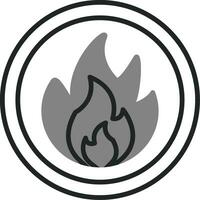 Flammable Vector Icon