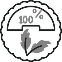 100 por ciento vector icono