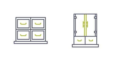 Cabinet and Business Icon vector