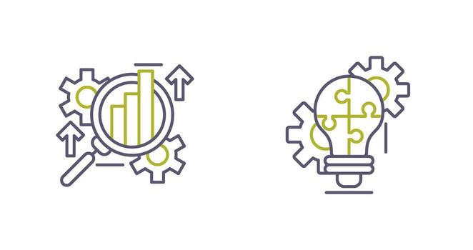 Analysis and Problem  Icon vector
