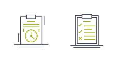 Time Management and Checklist Icon vector