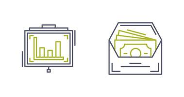 Presentation and Salary Icon vector