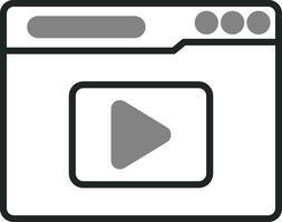 icono de vector de transmisión de video