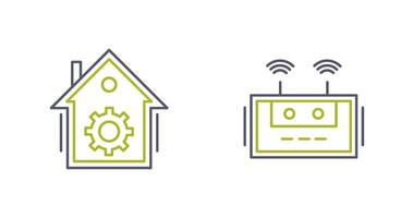 Home Automation and Router Icon vector