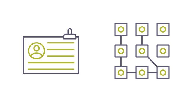 Account and Pattern Icon vector