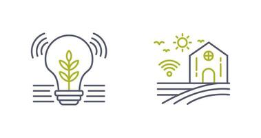 Idea and Smart Farm Icon vector