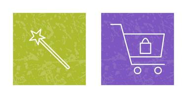 magic and shopping  Icon vector