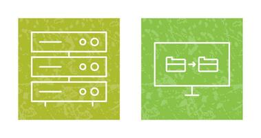 server network and File sharing  Icon vector