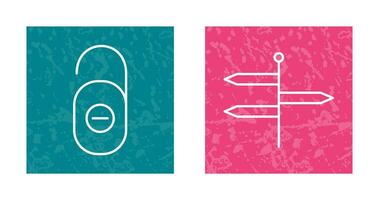 do not disturb and directions  Icon vector