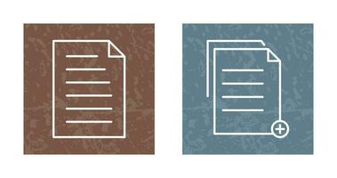 document and two files  Icon vector