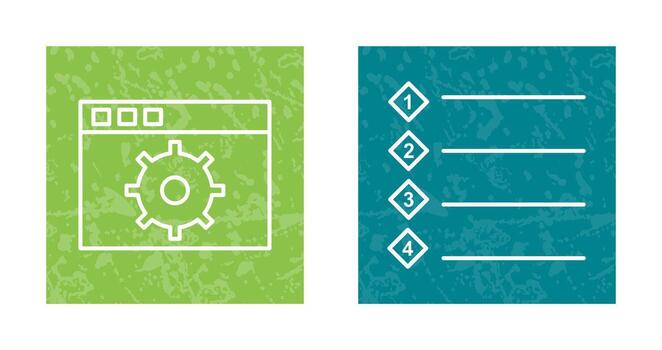 ajustes y numerado liza icono vector