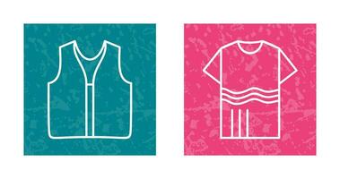 Swimming Vest and Accessory Icon vector