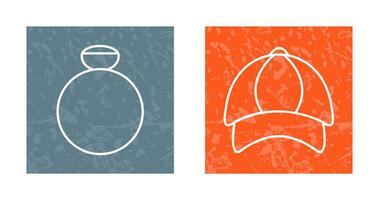 Ring and P Cap Icon vector