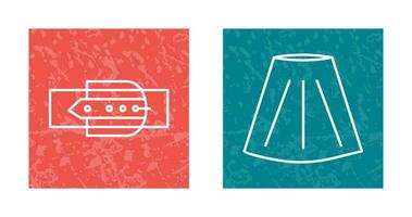 Skirt and Belt Icon vector