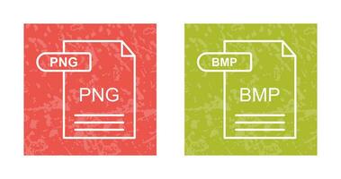 PNG and BMP Icon vector