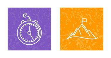 Deadline and Mission Icon vector