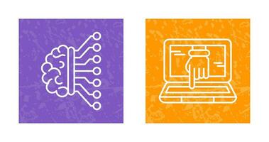 Machine Learning and Hacking Icon vector