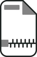 icono de vector de archivo zip