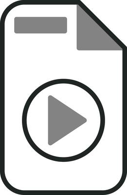 Video File Vector Icon