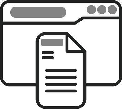 icono de vector de documento