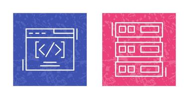 Web Coding ND Server Icon vector