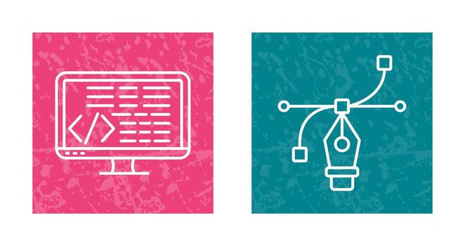 Coding and Vector Icon
