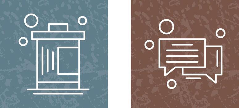 Delete and Message Bubble Icon vector