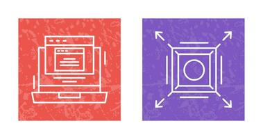 Pop Up and Maximize Icon vector