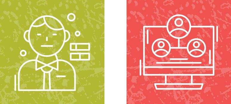 habilidades y jerarquía estructura icono vector