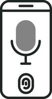Voice Recognition Vector Icon
