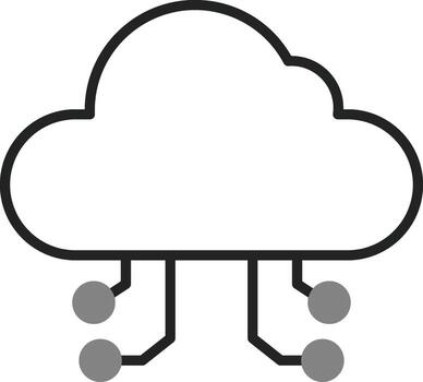 Cloud Computing Vector Icon