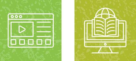 Online Tutorials and Learning Icon vector