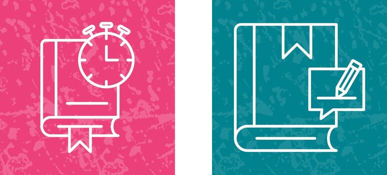 Timer and Editing Icon vector