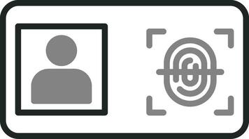 Biometric Identification Vector Icon