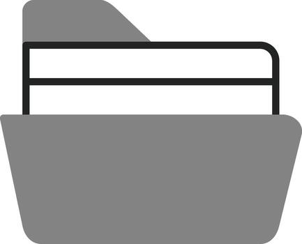 icono de vector de carpeta