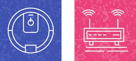 Power Button and Wifi Signals Icon vector