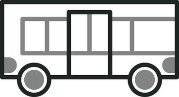 icono de vector de bus