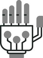 Robotic Hand Vector Icon