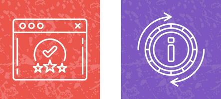 rating and refresh  Icon vector