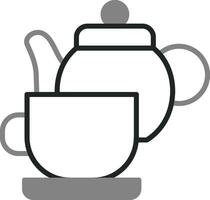 té conjunto vector icono