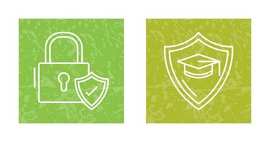 Secure and Education  Icon vector