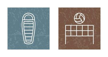 Sleeping Bag and Flash  Icon vector