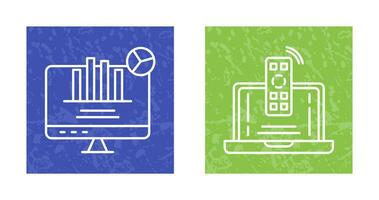 Remote and Analysis Icon vector