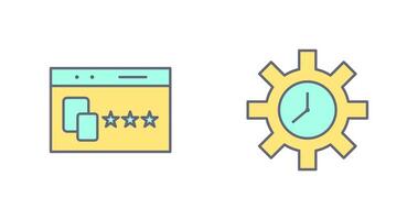 Website Promotion and Time Optimization Icon vector