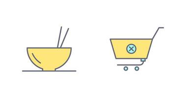 food and cancel order Icon vector