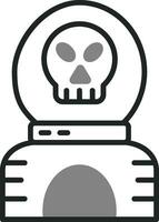 icono de vector de calavera