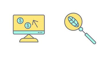 Pay Per Click and Organic Search Icon vector